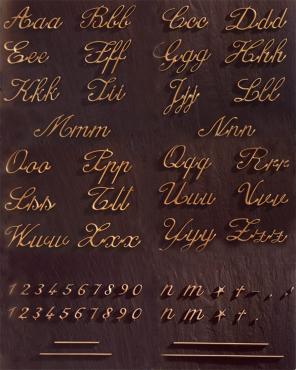 Dodatki - litery metalowe